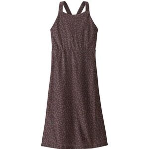 Patagonia Magnolia Spring Athletic Dress Moisture Wicking Brown Womens XL Racer